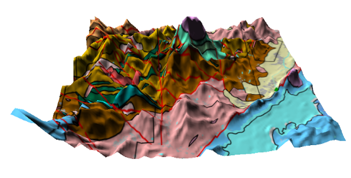 視立體地質圖制作與渲染